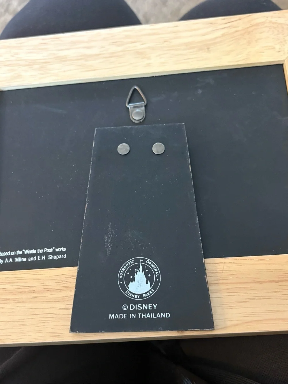 Disney Winnie the Pooh Wooden Photo Frame - Natural Finish 4x6